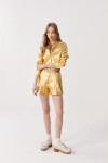 Short Frida en Lino Dorado