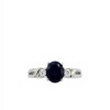 Anillo Halo Zirconia / Zafiro . Plata 925 - AN4755 sinpiedra