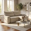 Sillón 3 Cuerpos Reclinable y Retráctil - Pavia Beige