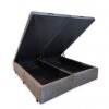 Cama Base Box Tapizado con Baúl para guardado - Queen - Mannes Cama Base Box Tapizado con Baúl para guardado - Queen - Mannes