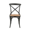 Silla Cruceta de Abedul macizo - Negra Silla Cruceta de Abedul macizo - Negra