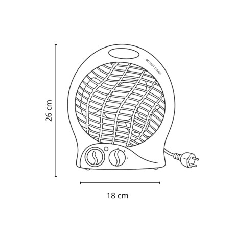 Caloventilador Calix 2000W Blanco Caloventilador Calix Frio/Calor 1000W/2000W Blanco