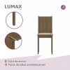 Juego de comedor con mesa de vidrio y 4 sillas rústicas Juego de comedor con mesa de vidrio y 4 sillas rústicas