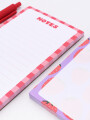 LIBRETA NOTA IMANTADA BLOCK Y LAPICERA ROJO