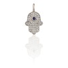 Dije colgante Mano de fátima-Plata 925-Piedra zirconia-CP4409 conpiedra