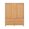 Ropero 3 Puertas Corredizas - Madera Maciza - Square Ropero 3 Puertas Corredizas - Madera Maciza - Square