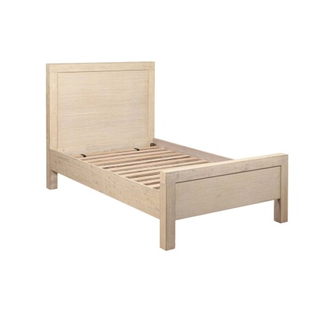 CAMA 1 1/2 PLAZA MADERA-ACACIA NATURAL-BEIGE PRINCE