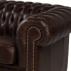 Sillón 100% Cuero - 2 Cuerpos - Chesterfield Caramelo