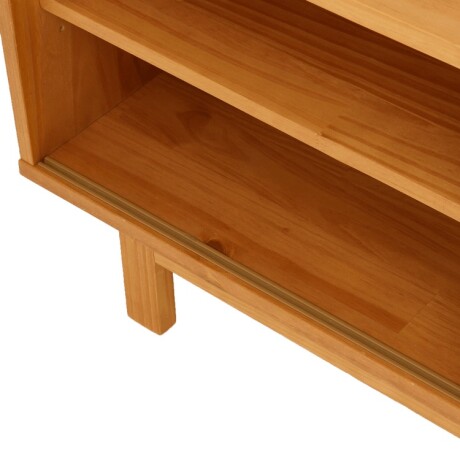 RACK PARA TV MADERA MACIZA CON 2 PUERTAS DE RATÁN Y ESTANTES RACK PARA TV MADERA MACIZA CON 2 PUERTAS DE RATÁN Y ESTANTES
