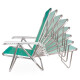 Silla Reclinable 8 Pos. Alum. Sannet VERDE