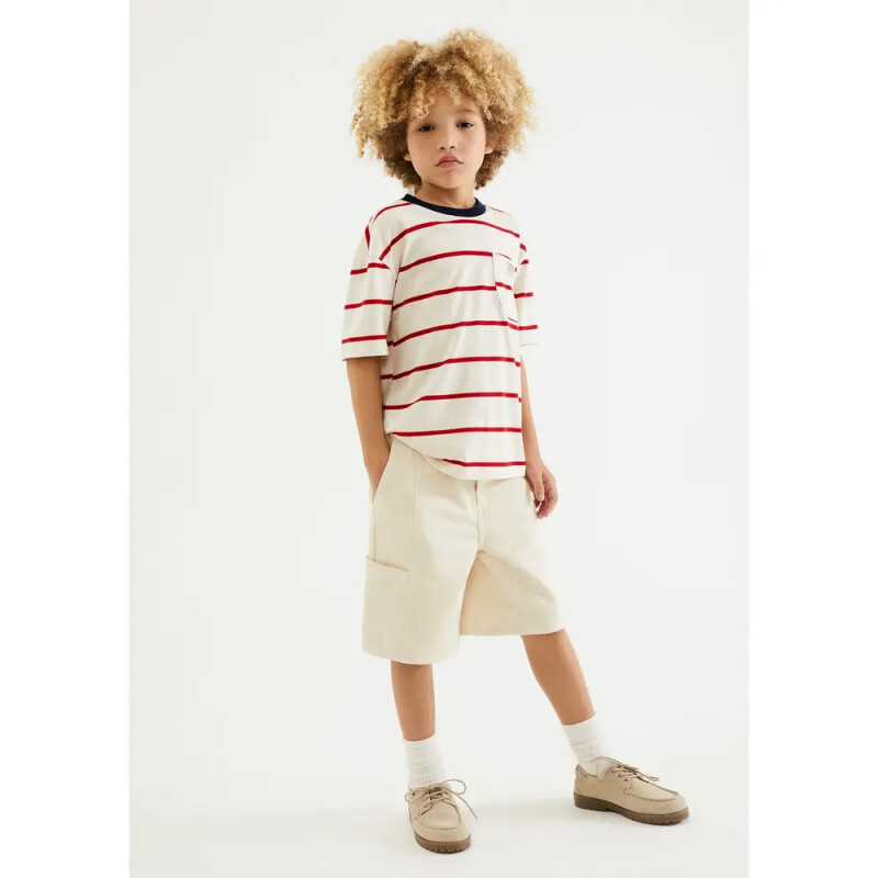 BERMUDA MASC AMARELO CLARO