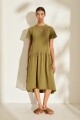 VESTIDO COTTON SIERRA Pre Venta Verde