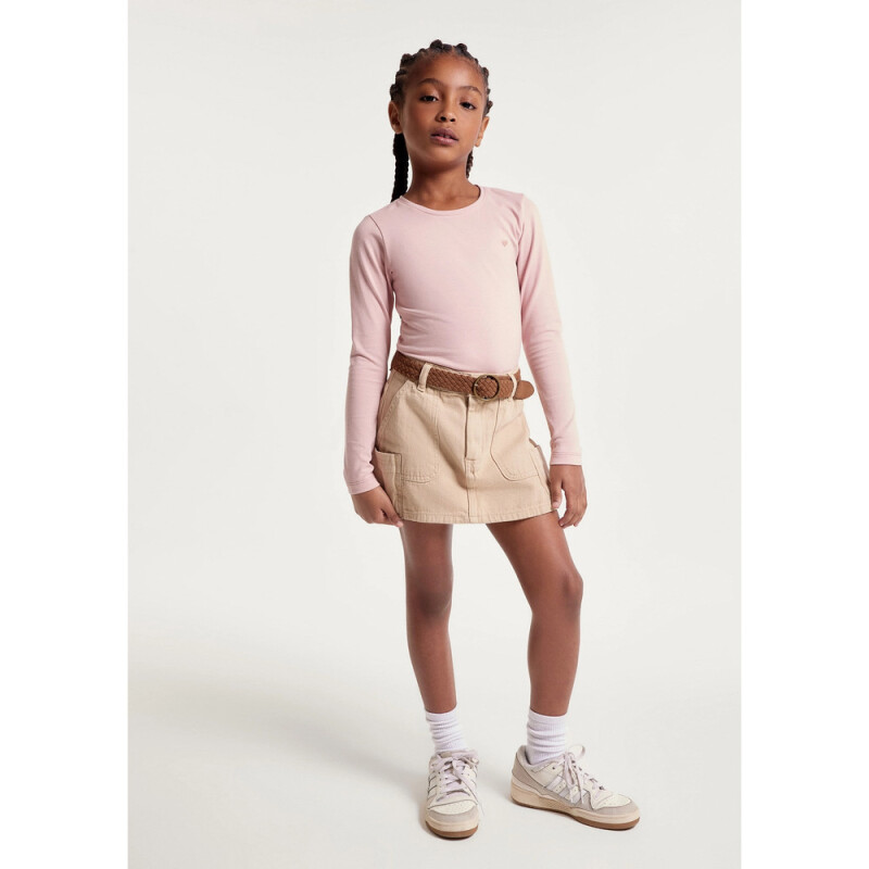 BLUSA ML FEM ROSA CLARO