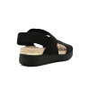 Modare Sandalia Con Tiras Feminino Elastico Canelado Negro