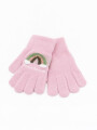 GUANTES INFANTILES ARCOIRIS ROSADO