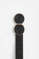 Cinturon rafia negro