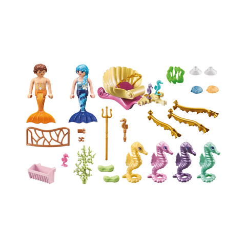 Sirenas con Carruaje Marino PLaymobil 35 Piezas U