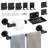 Set De Accesorios Para Baño Juego 10 Piezas Acero Inoxidable IMBACK Color Negro Set De Accesorios Para Baño Juego 10 Piezas Acero Inoxidable IMBACK Color Negro