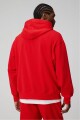 Polera The Go-To Oversized Hoodie Brand Dna Hombre Heated Red/Classic White