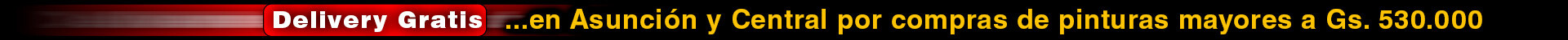 Delivery gratis Asunción y Central compras mayores a gs. 530.000