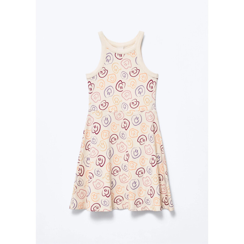 VESTIDO CURTO FEM OFF WHITE