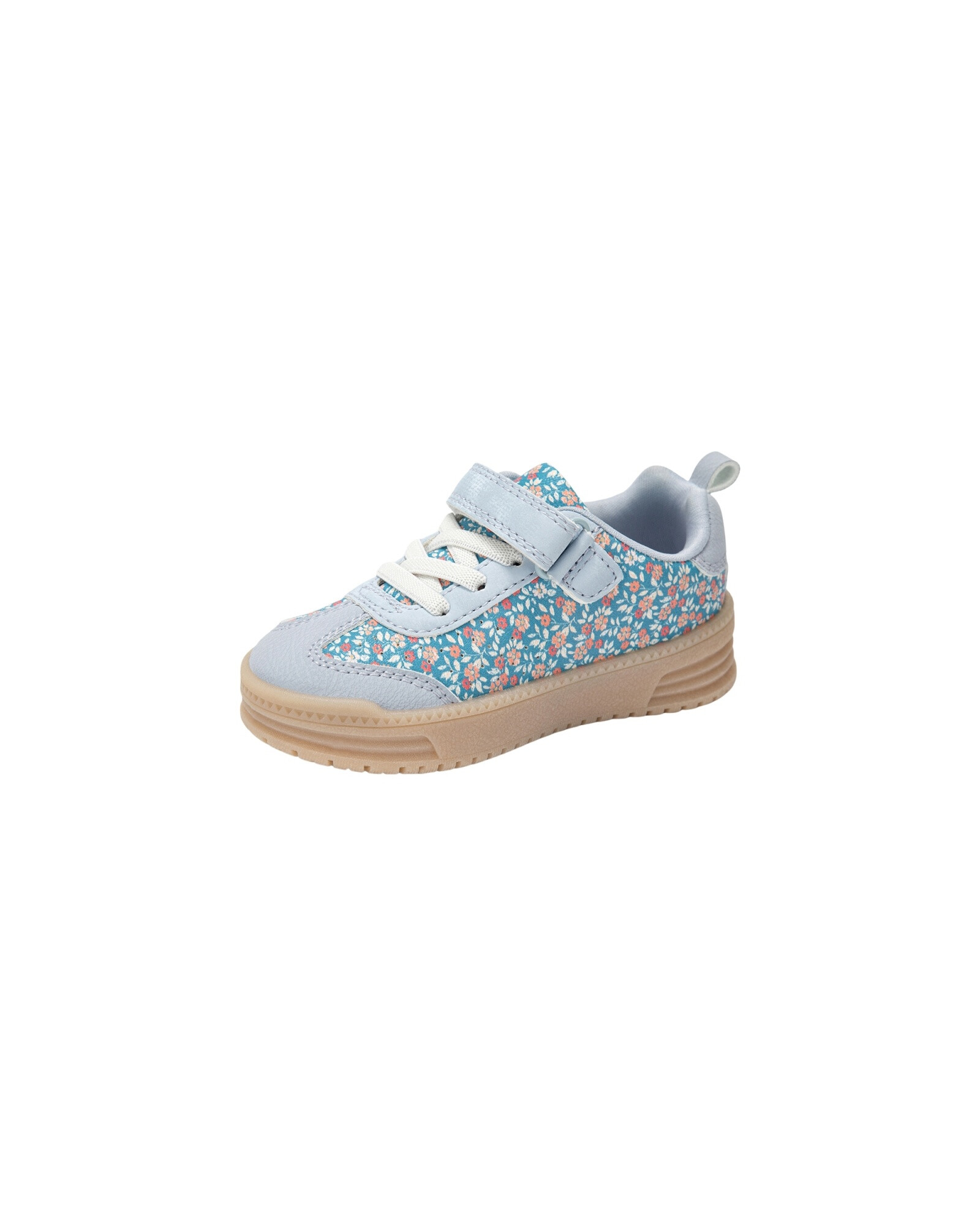 Championes con velcro, diseño floral, azules Sin color