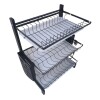 Escurridor De Platos De 3 Niveles Con Bandejas De Extraíbles Escurridor De Platos De 3 Niveles Con Bandejas De Extraíbles