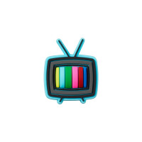 Jibbitz™ Charm Televisión Multicolor