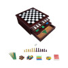 Set de 12 juegos de mesa clásicos en caja de madera Set de 12 juegos de mesa clásicos en caja de madera