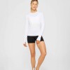 Polo Manga Larga Feather Tech+ Long-Sleeve Top Mujer Classic White
