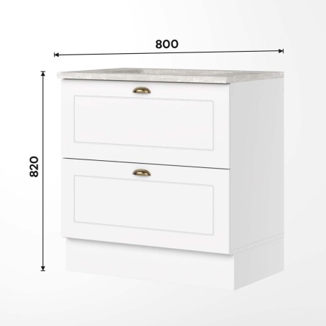 BAJO MESADA 2C MDF BLANCO AMERICANA