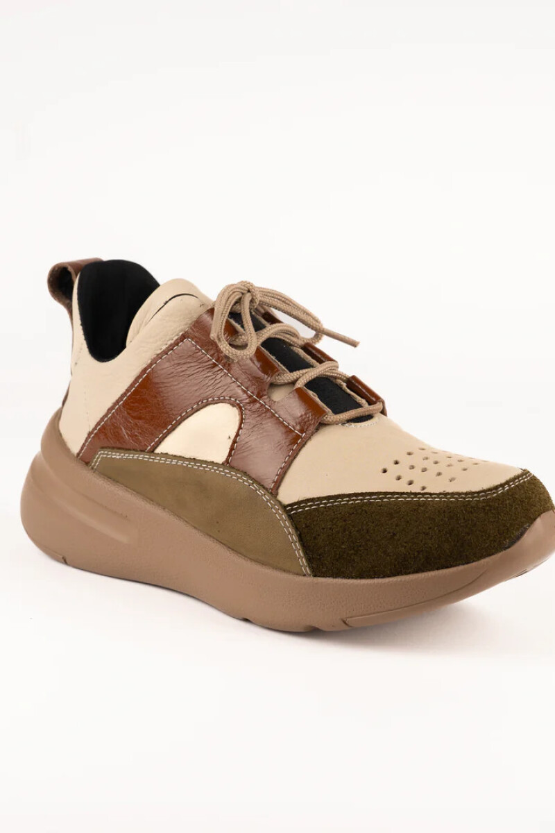 DEPORTIVO IVY Natural con Verde