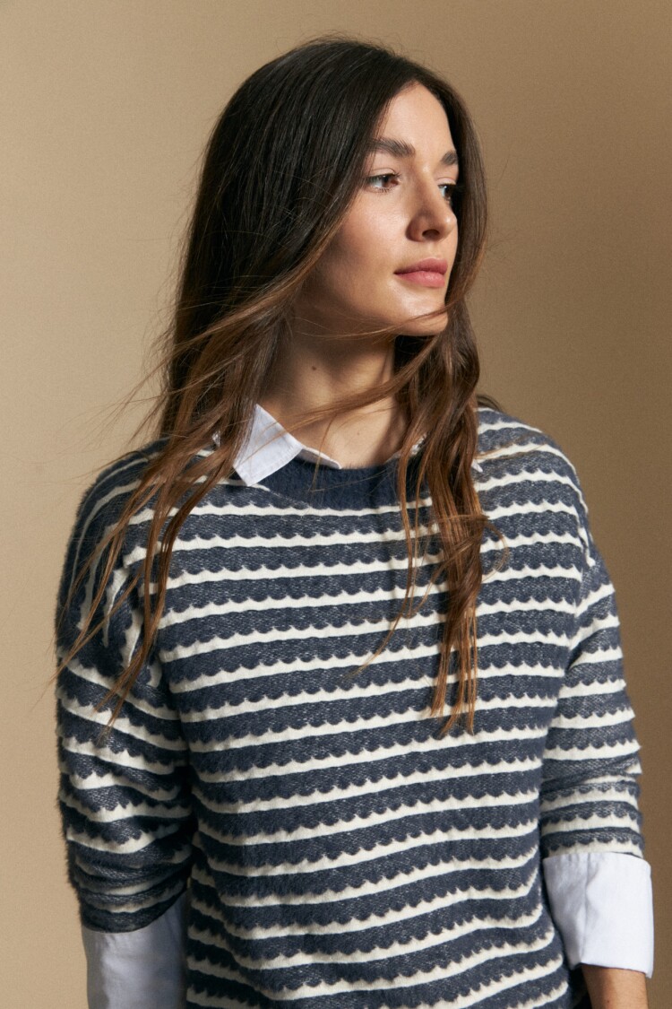 SWEATER LOMA Azul Marino