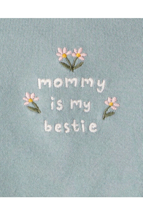 Set dos piezas de algodón, pantalón y body, diseño floral Sin color