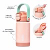 Vaso termico botella doble pared BUBA rosa