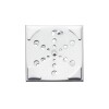 REJILLA CUADRADA INOX 10CM ABRE/CIERRA Rejilla Cuadrada Inox 10cm Abre/cierra