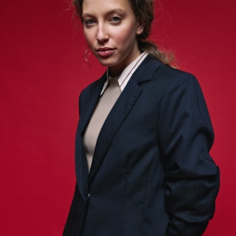 BLAZER LISSE MARINO Azul Marino
