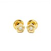 Abridores Flor-Oro Bajo-Zirconia-AB8031 conpiedra