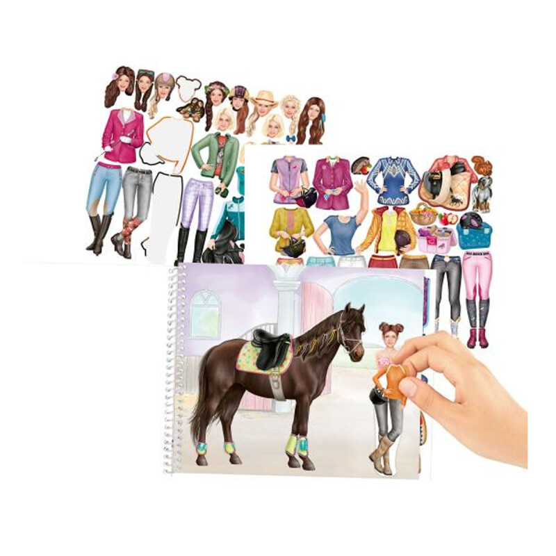 Libro de stickers Miss Melody Dress Me Up grande Top Model Libro de stickers Miss Melody Dress Me Up grande Top Model