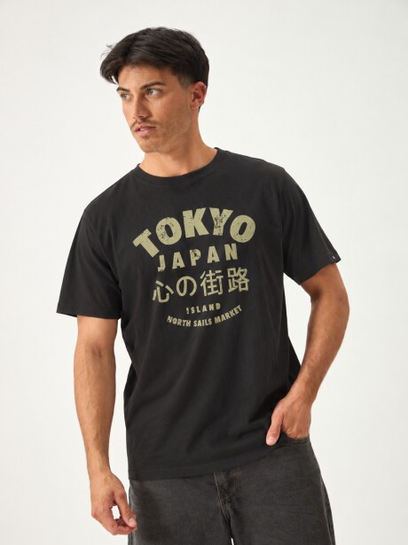 REMERA TOKIO NEGRO