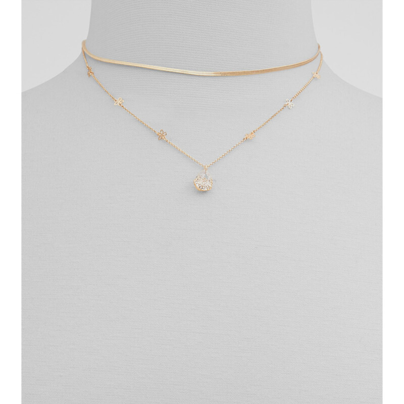 TEARDROP GOLD/CLEAR MULTI GOLD/CLEAR MULTI