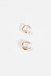Set earcuff doble wavy dorado