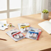 Kit Engrapadora + Quitagrampas + Grampas 24/6 AMARILLO