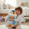 Manta De Apego Peluche C/Frazada 1.60m X 1.00m Inf. Pingüino