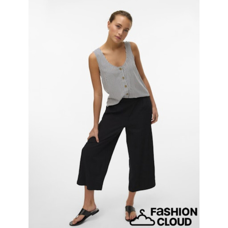 VMMYMILO H/W CULOTTE PANT WVN GA BLACK