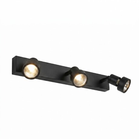 AASO Lámpara Niza Triple Orientable Negra