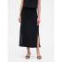 V-LINEN PULL ON SKIRT TRUE BLACK