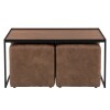 MESA CENTRO CON PUFF AF 100X50 (CD) Unica