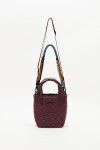 Cartera Tote Mini Matelasse Bordo