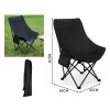 Silla Moon Chair Plegable Reforzada NEGRO